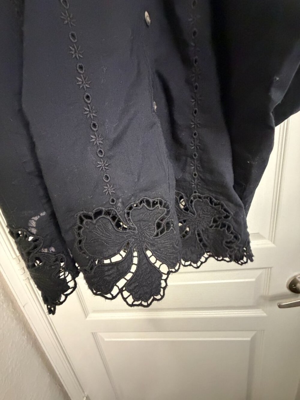 NWOT Rails Lorina Cotton Maxi Dress- Black- S- Eyelet- MSRP $288 - Picture 12 of 16